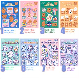 winzige korean ins stickers cute cartoon bear rabbit