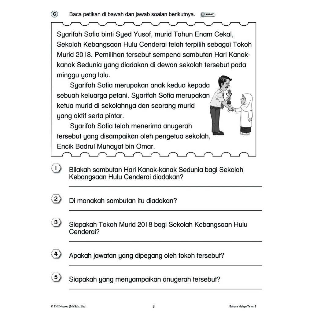 Soalan Bahasa Melayu Tahun 2 Penulisan 2018 / Soalan Ujian Bm Tahun2