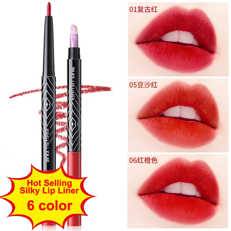 Use a red lip liner, but colour in the whole lip for extra staying power . 6 Color Lip Liner Waterproof Long Lasting Non Marking Hook Line Drawing Lipstick Lip Pencil For Beginners Shopee Singapore