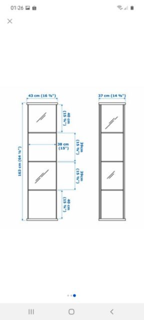 Inexpensive for what you get! Ikea Detolf Glass Cabinet Shopee Singapore