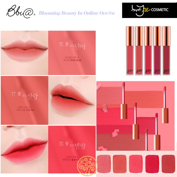 Bbia bbi@ last velvet lip tint version 4 flower series 삐아 라스트 벨벳 립 틴트4 16 more . Bbia Bbia Last Velvet Lip Tint Flower Series 5 Colors Best Mlbb Liptint Shopee Singapore