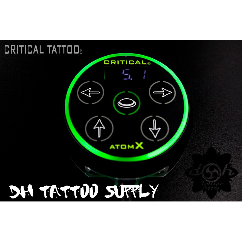 Dh專業紋身器材Critical 庫力帝克Atom X 數位式原子電源器，簡單操作不挑機種高穩定電壓器(質感黑) | 蝦皮購物