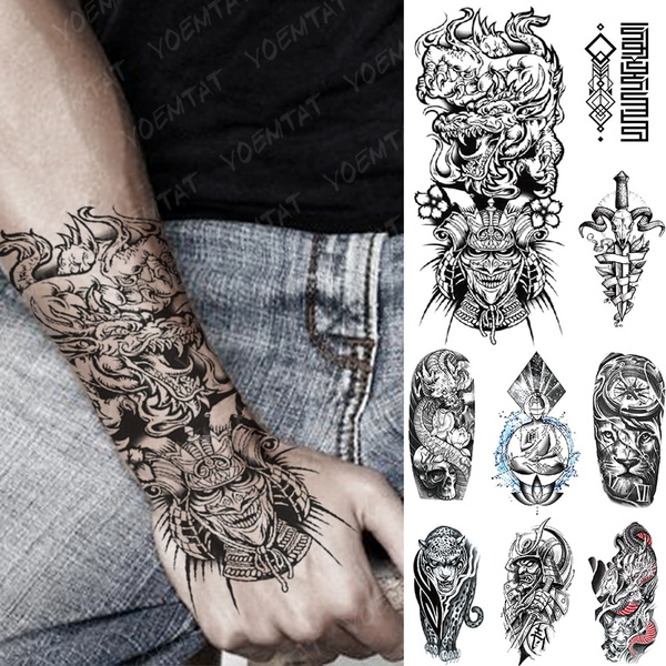 Hình Xăm Dán Tạm Thời Hình Hổ Samurai Độc Đáo Chống Nước Dành Cho Nam | Shopee Việt Nam 600_x_600_jpg