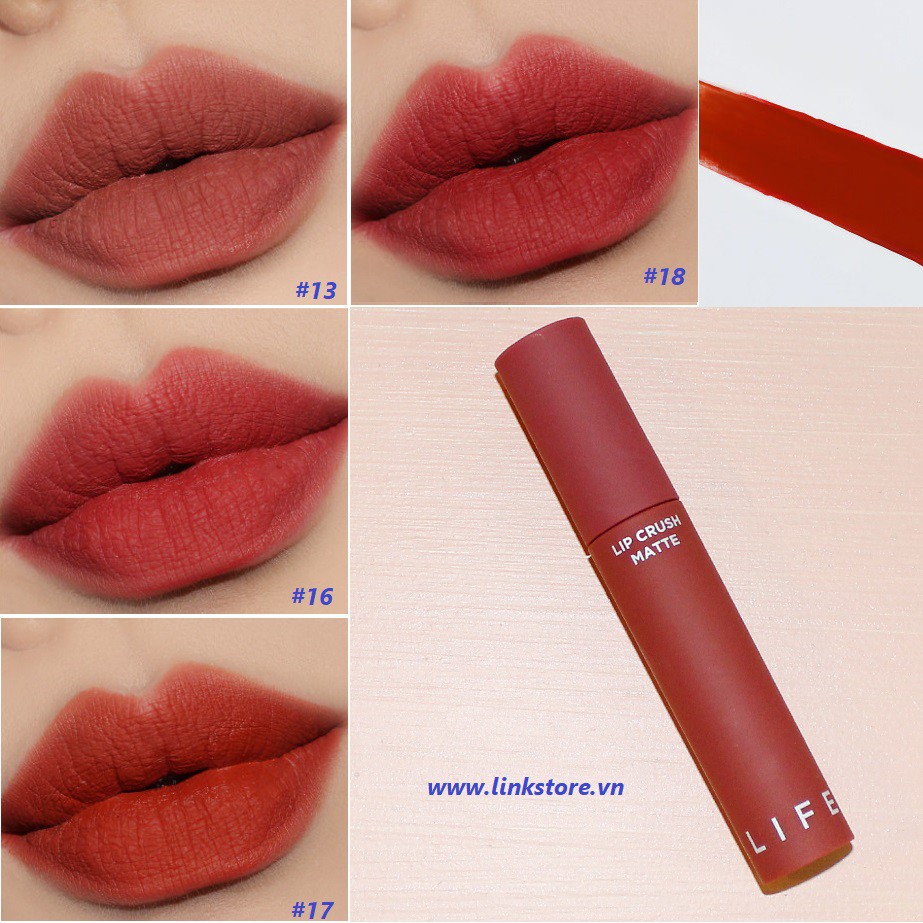 It's skin life color lip crush matte 5g · liquid rouge which completes intense matte lips. Son Kem Li It S Skin Lip Crush Matte Life Color Shopee Viá»t Nam