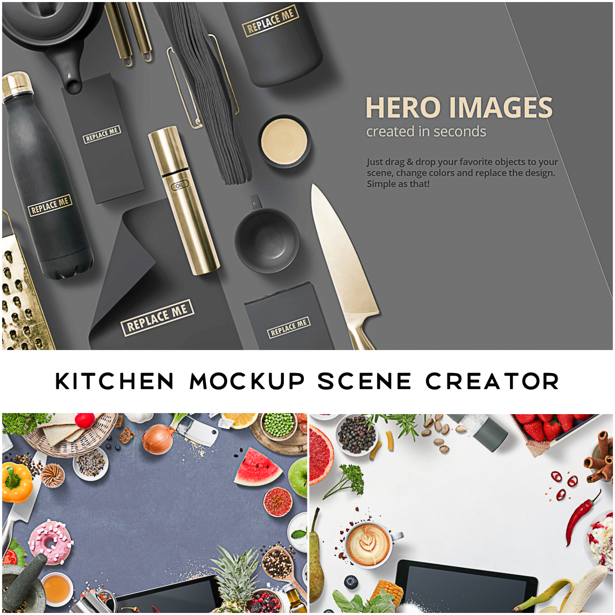 Kitchen Mockup Scene Creator