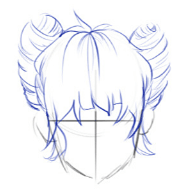 тутор как рисовать волосы