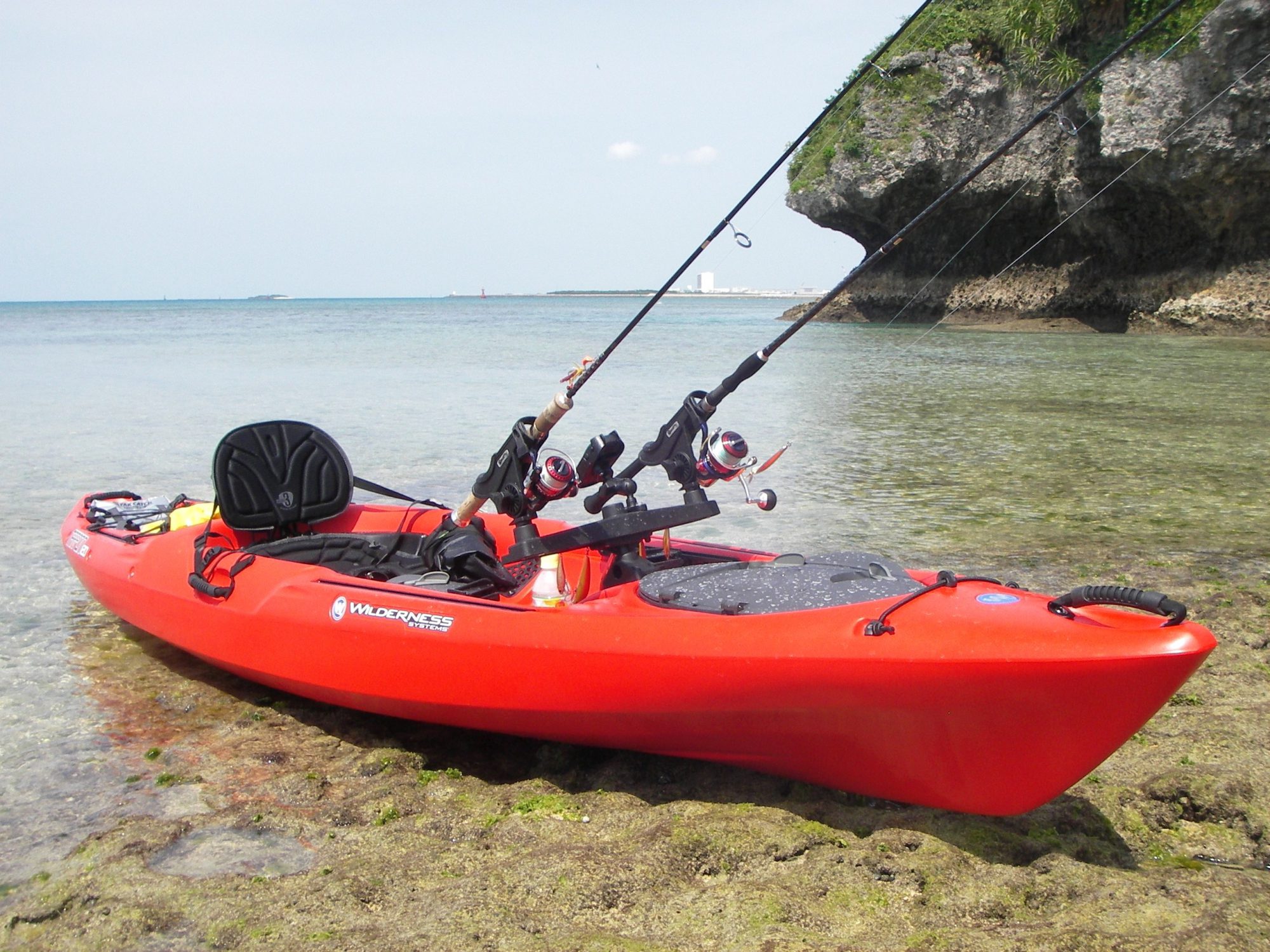 シーカヤックに「アンカートローリー システム」取り付け Chanpuru Fishing Okinawa