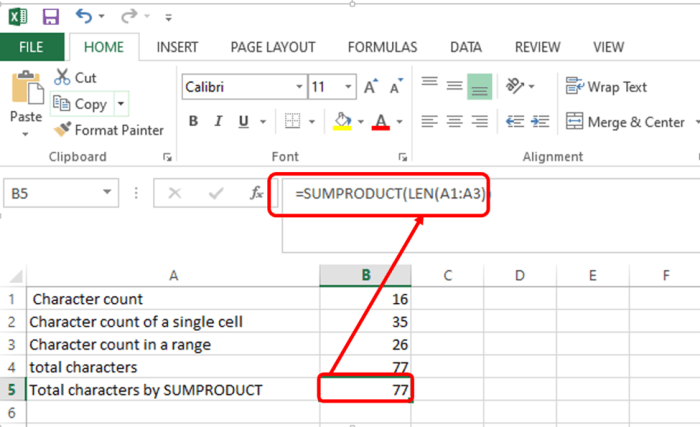 Cara Menghitung Karakter di Excel dengan Mudah Cara Menghitung Karakter di Excel dengan Mudah