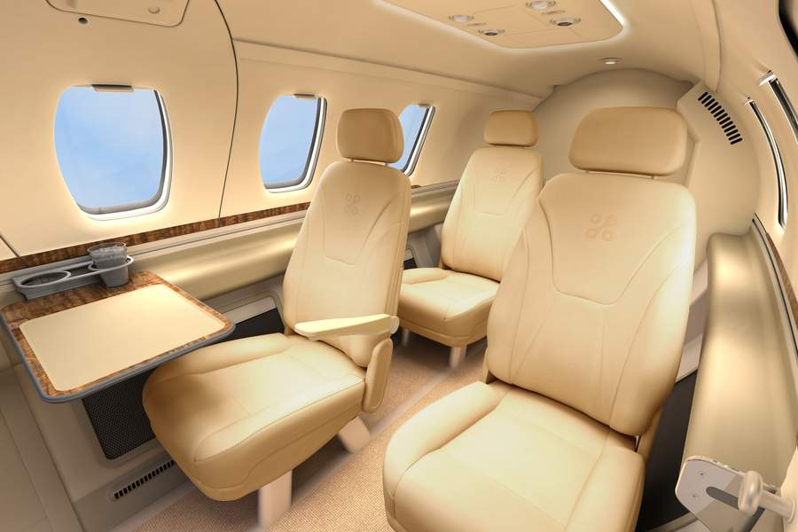 Just unzip the back section which covers the wheels and backpack . Eclipse 500 | Light Jets | Charterscanner
