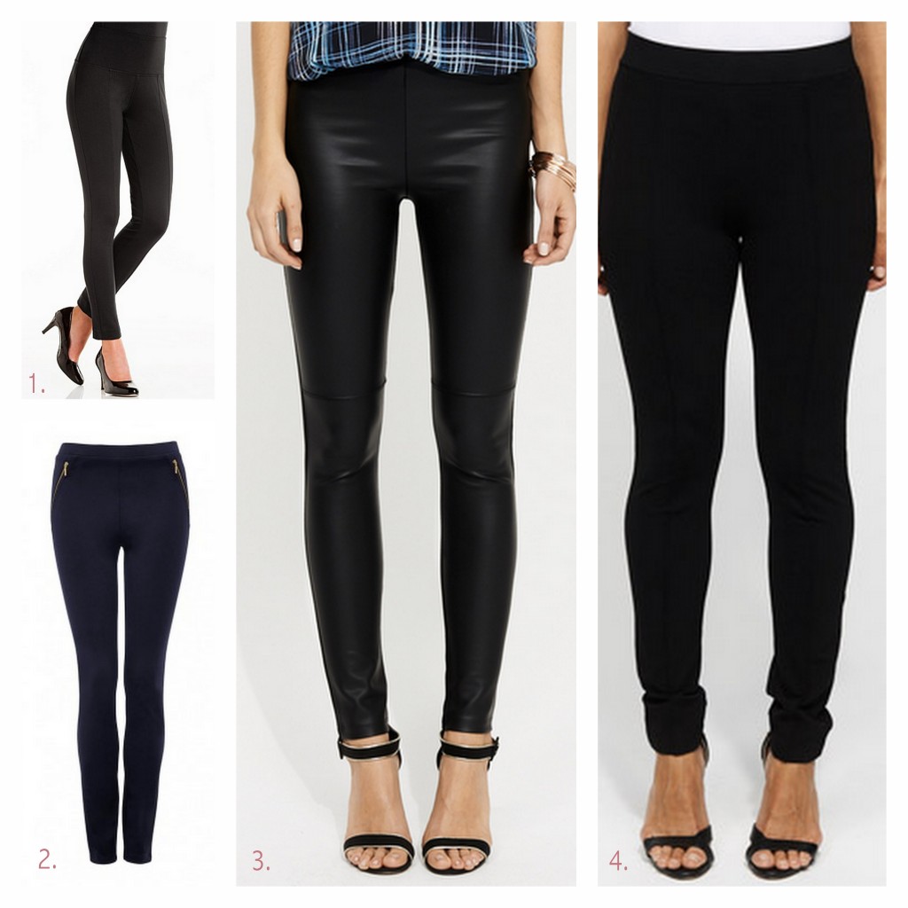 winter white ponte leggings