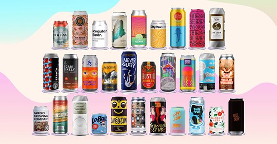 beautiful beer cans