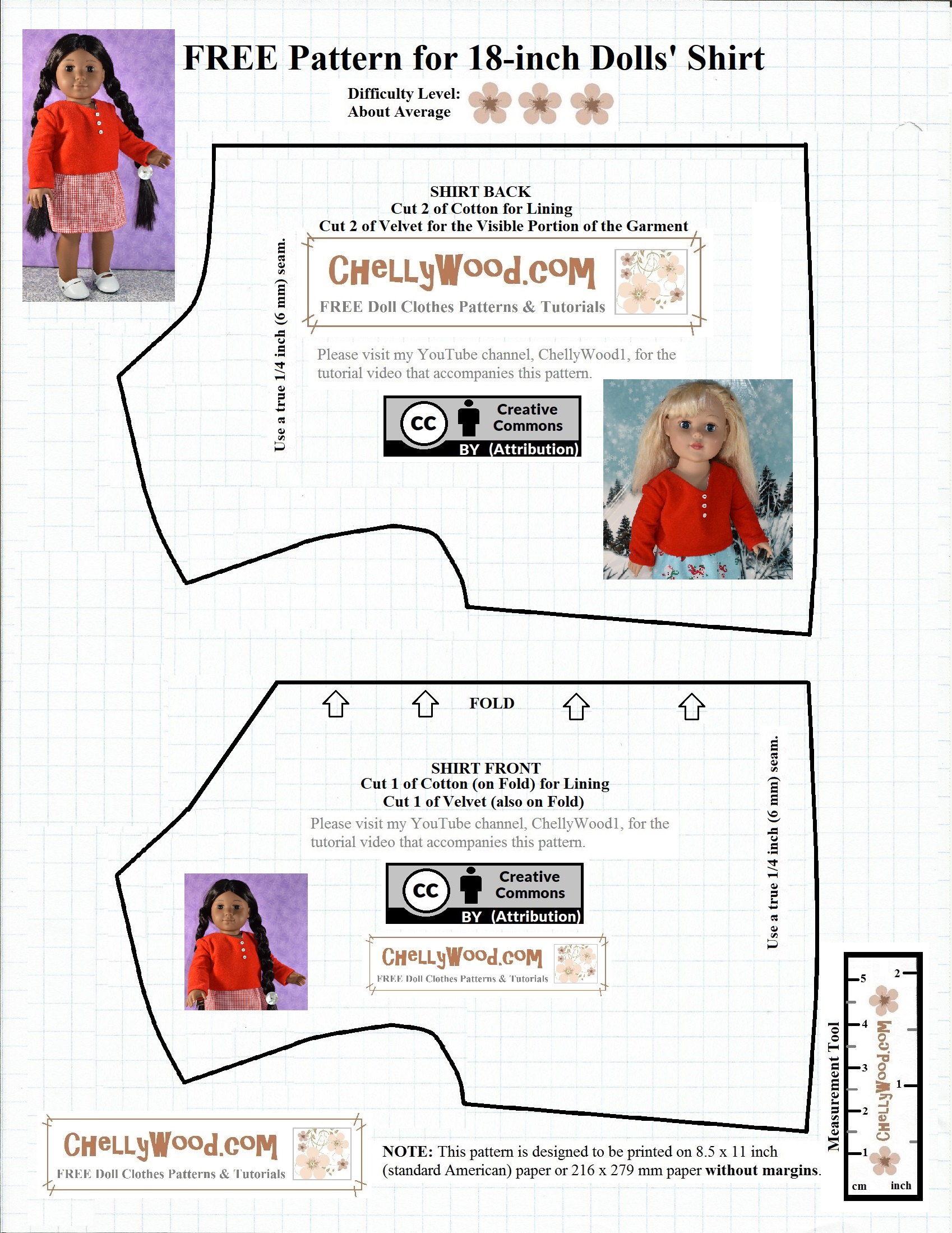 Find some great free doll clothes patterns for your barbie,. Free Doll Clothes Patterns For 18 Inch Dolls Shirts Chellywood Com Dolls Sewing Hobbies Free Doll Clothes Patterns