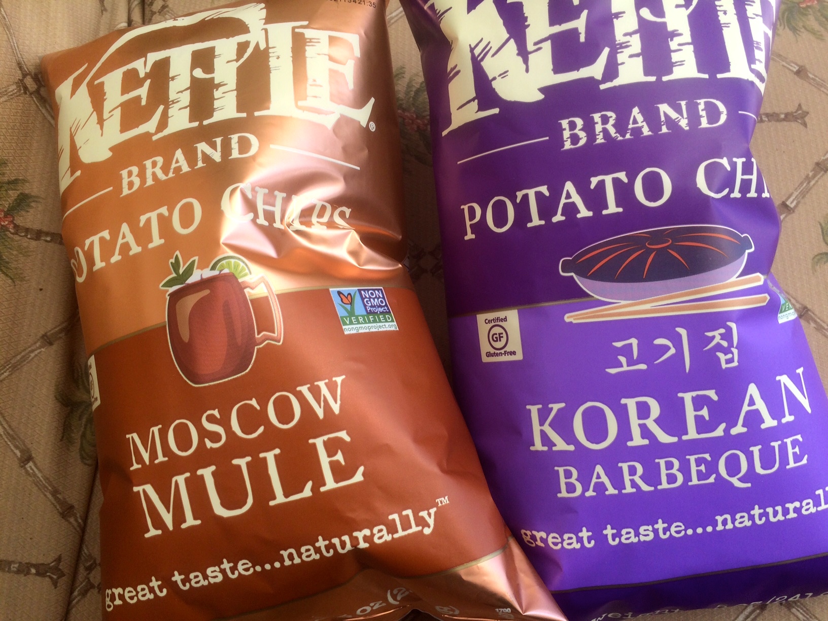 New Kettle Chips — Moscow Mule and Korean Barbecue