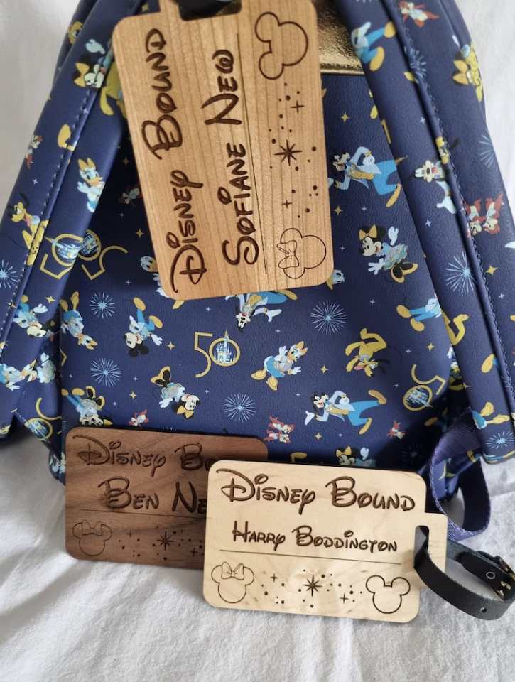 Custom Disney Wooden Luggage Tag For Your Next Vacation! Custom Disney Wooden Luggage Tag