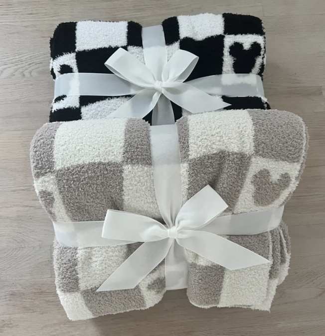 Mickey Mouse Checkered Blanket