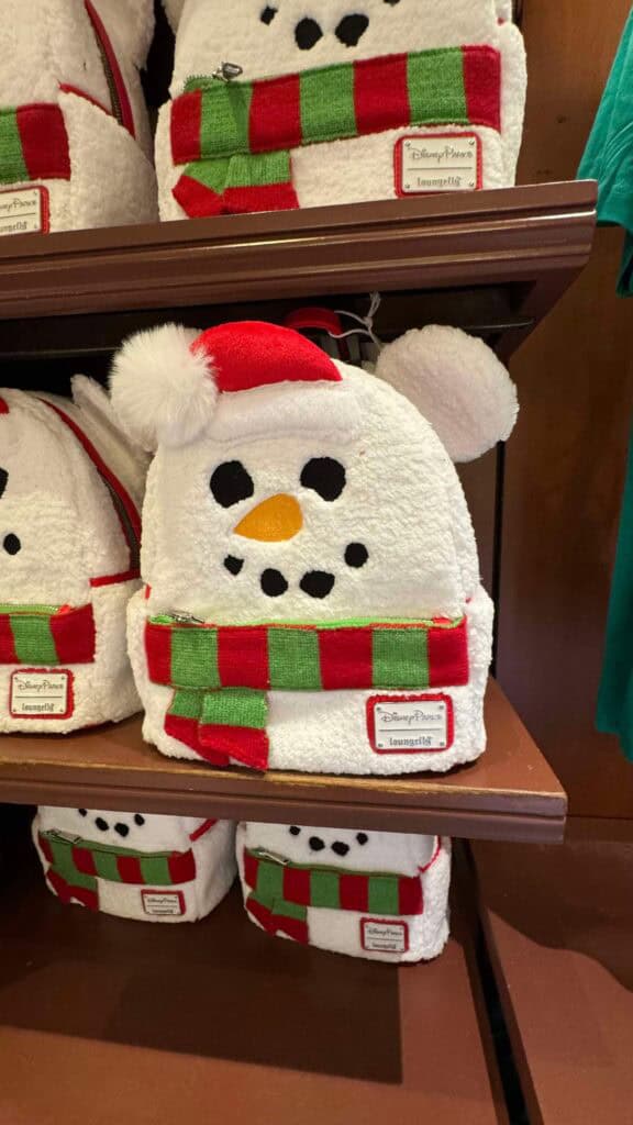 Mickey Mouse Snowman Holiday Loungefly Mini Backpack