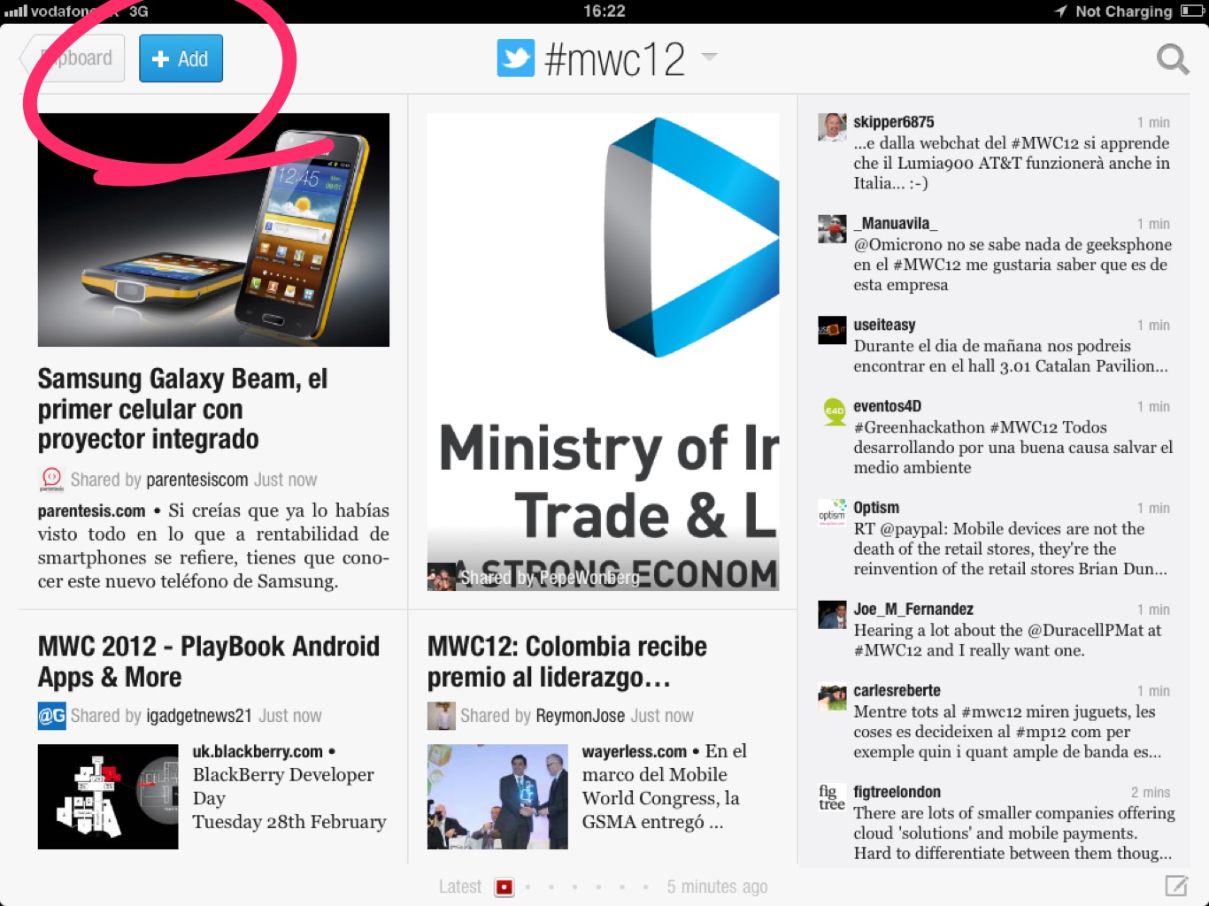 Flipboard mobile world congress add