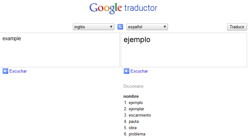 Este programa ofrece una interfaz web, así como para . Paginas de traducciÃ³n de inglÃ©s a espaÃ±ol