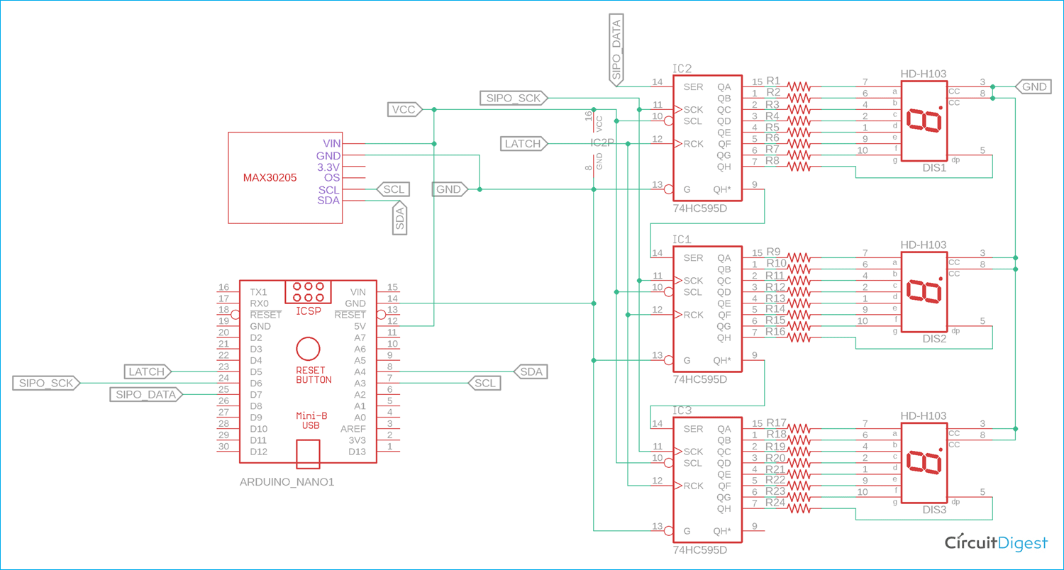 Circuit Diagram Of Digital Temperature Meter - Circuit Diagram