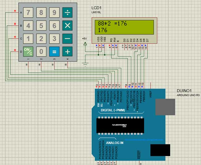 Calculator Circuit Diagram