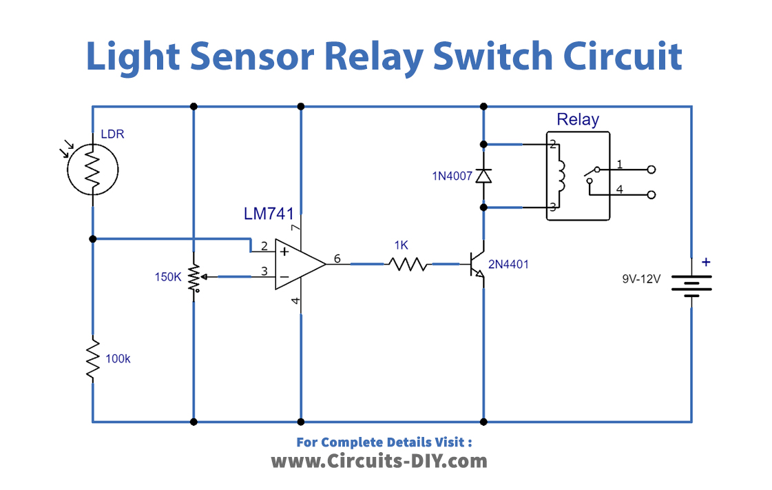 Circuit Diagram Of Light Sensor Switch Circuit Diagram