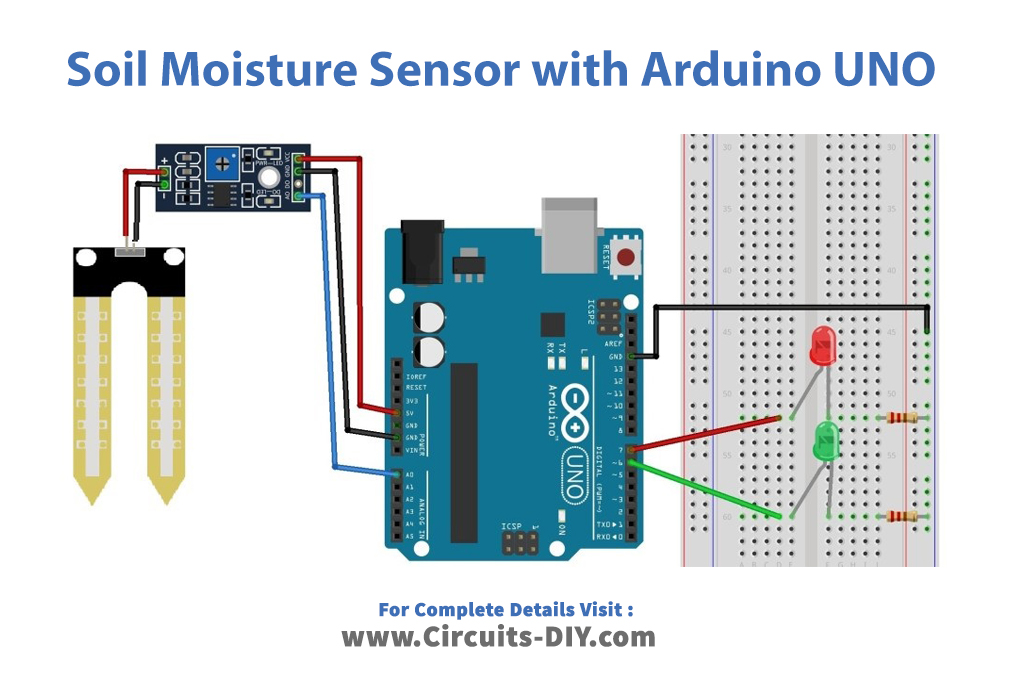 How To Interface Soil Moisture Sensor Yl 69 Hl With Arduino Uno