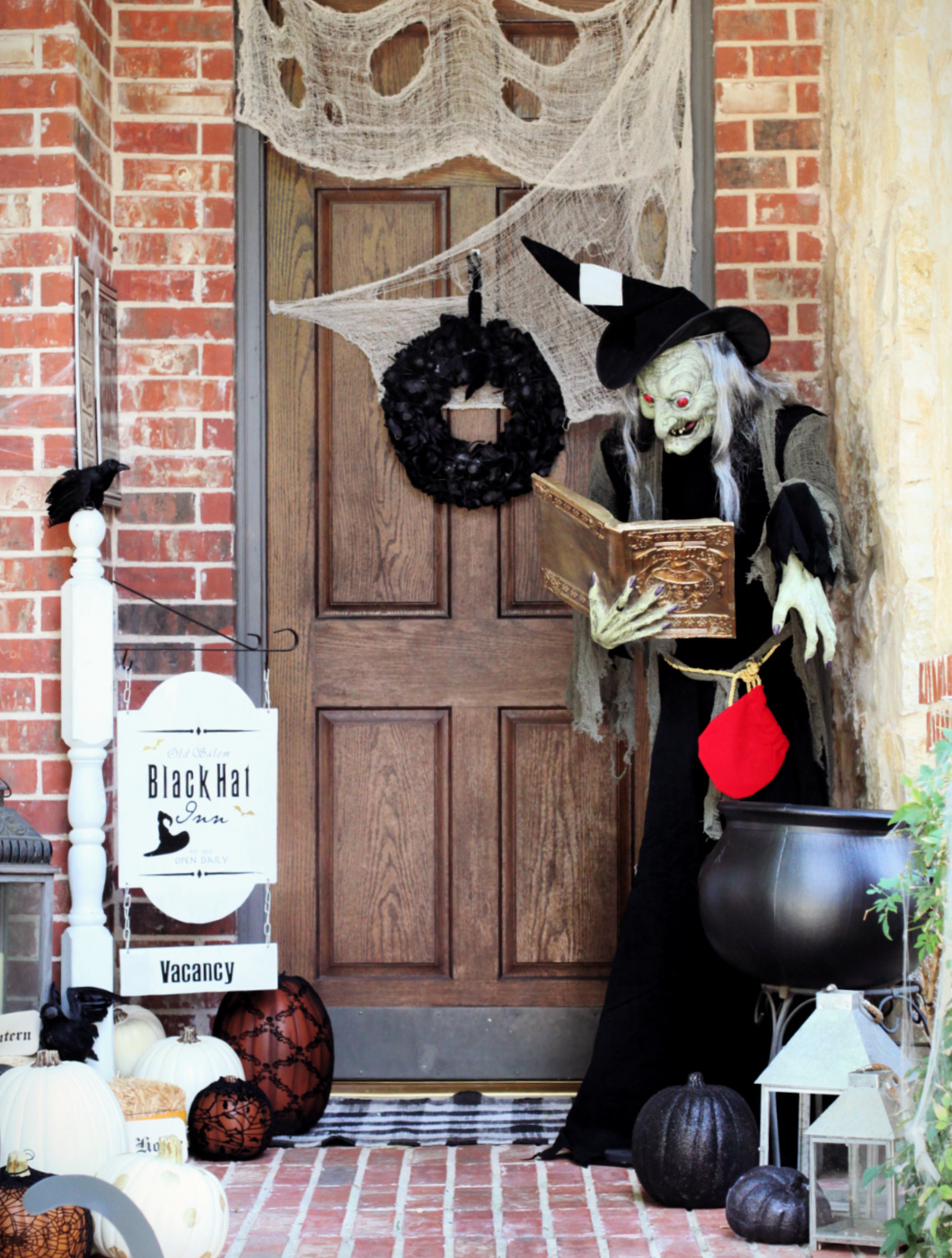 100+ genius halloween ideas for 2022. Spooky Witch Halloween Front Porch Idea Fun365
