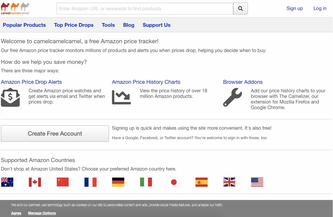 camelcamelcamel para amazon