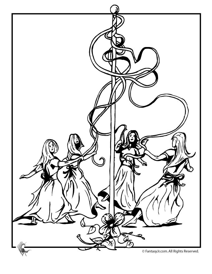 Free coloring sheets to print and download. Pagan Coloring Pages Beltane Clip Art Library
