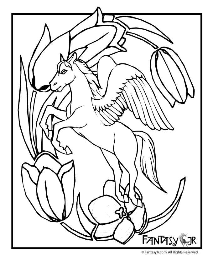 For very young children, just learning how to hold and control a pencil or crayon, we recommend coloring pages that have large sections of white and bold, defined lines. Free Pegasus Coloring Pages Download Free Pegasus Coloring Pages Png Images Free Cliparts On Clipart Library