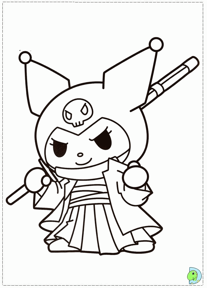 There are tons of great resources for free printable color pages online. Kuromi Coloring Pages - My Melody Clip Art Library - ihat3him
