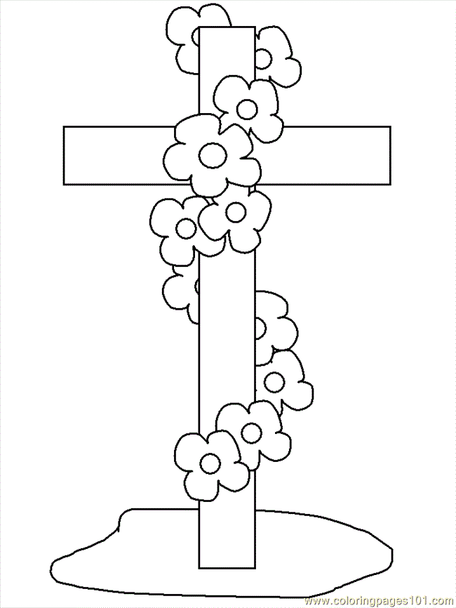 The cross, iconic to the crucifixion of jesus christ has been depicted in multiple forms that awaken the spirituality in you. Printable Crucifixion Coloring Page Clip Art Library