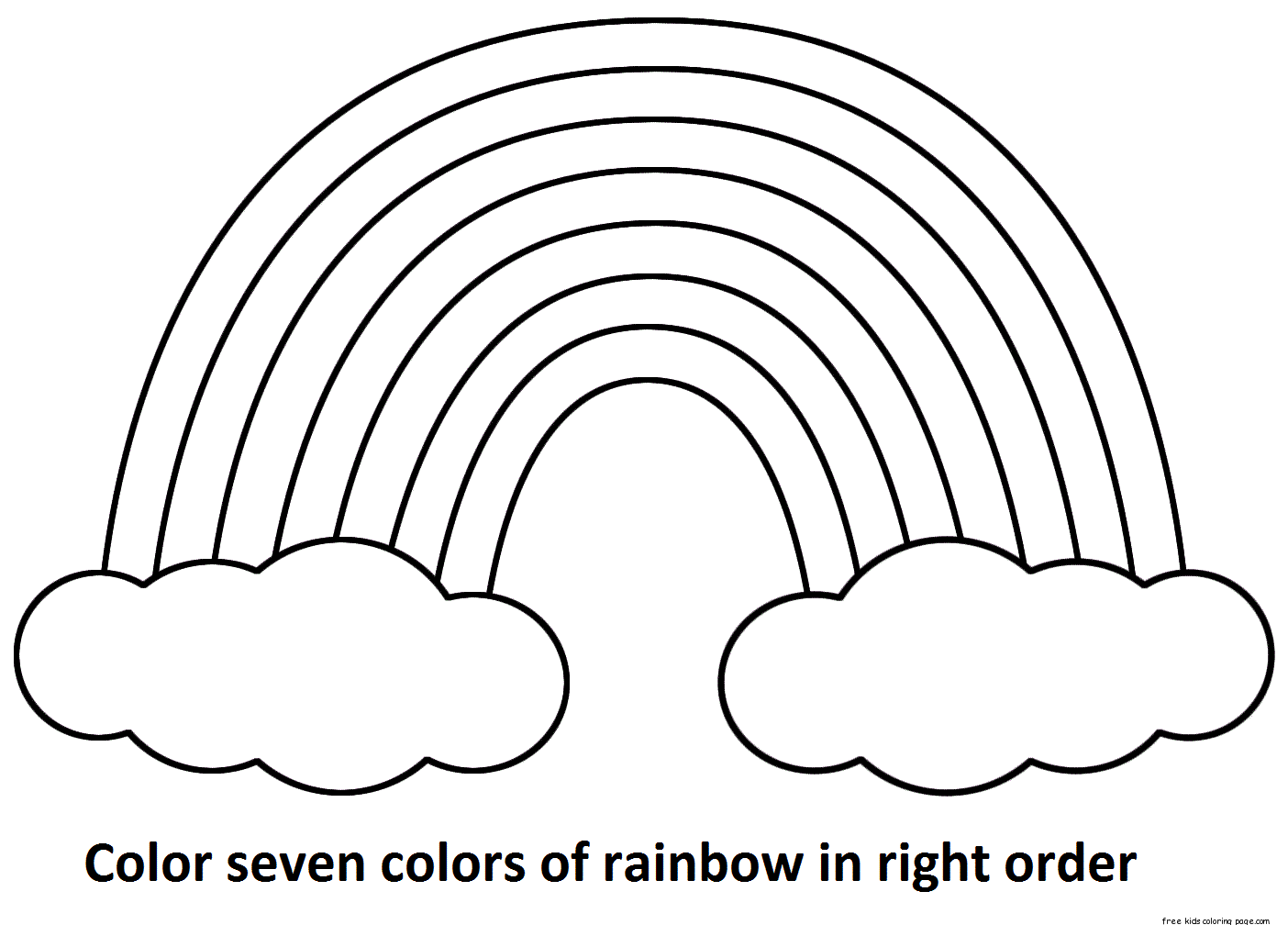 Keep your kids busy doing something fun and creative by printing out free coloring pages. Free Preschool Coloring Pages Of Rainbows Download Free Preschool Coloring Pages Of Rainbows Png Images Free Cliparts On Clipart Library