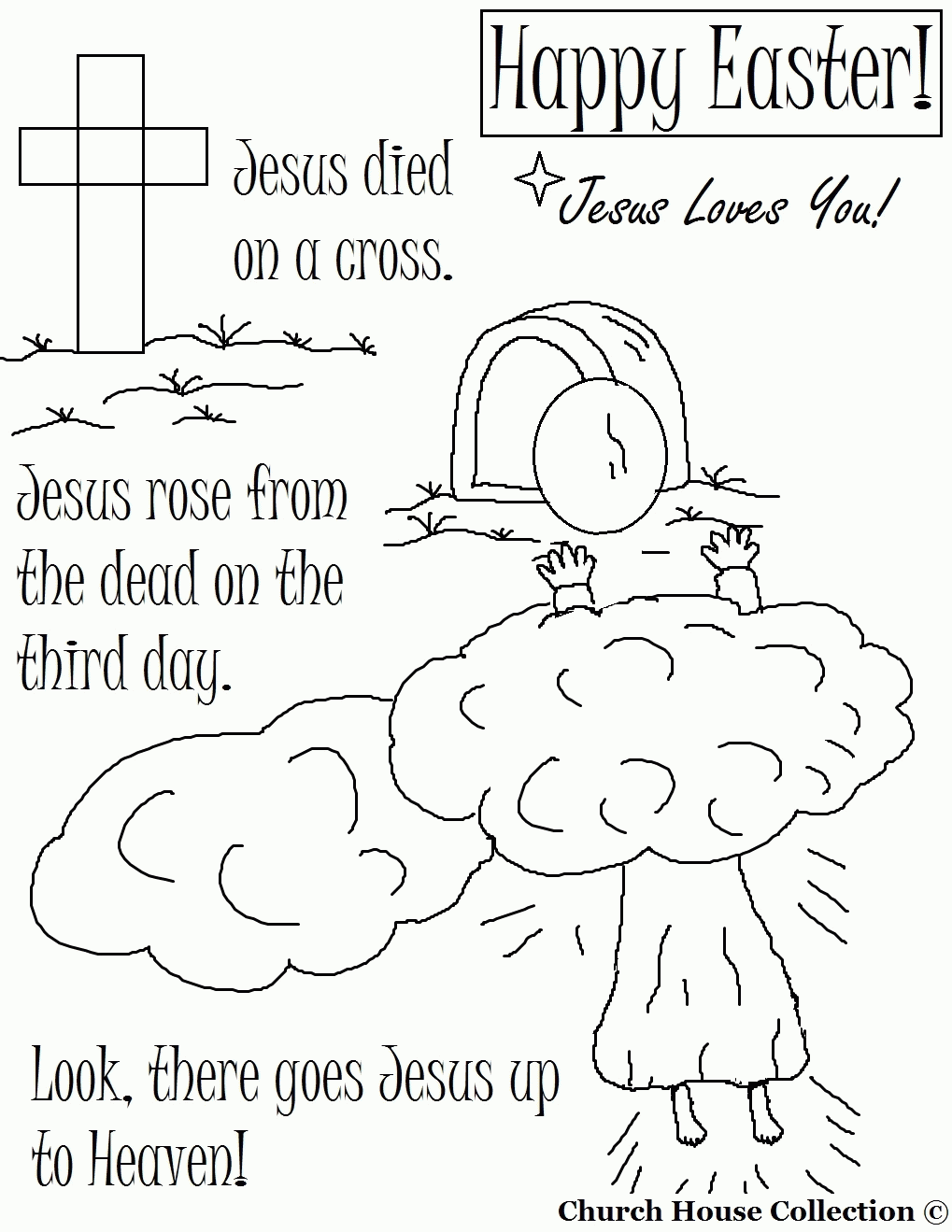 School's out for summer, so keep kids of all ages busy with summer coloring sheets. Religious Easter Coloring Pages Clip Art Library