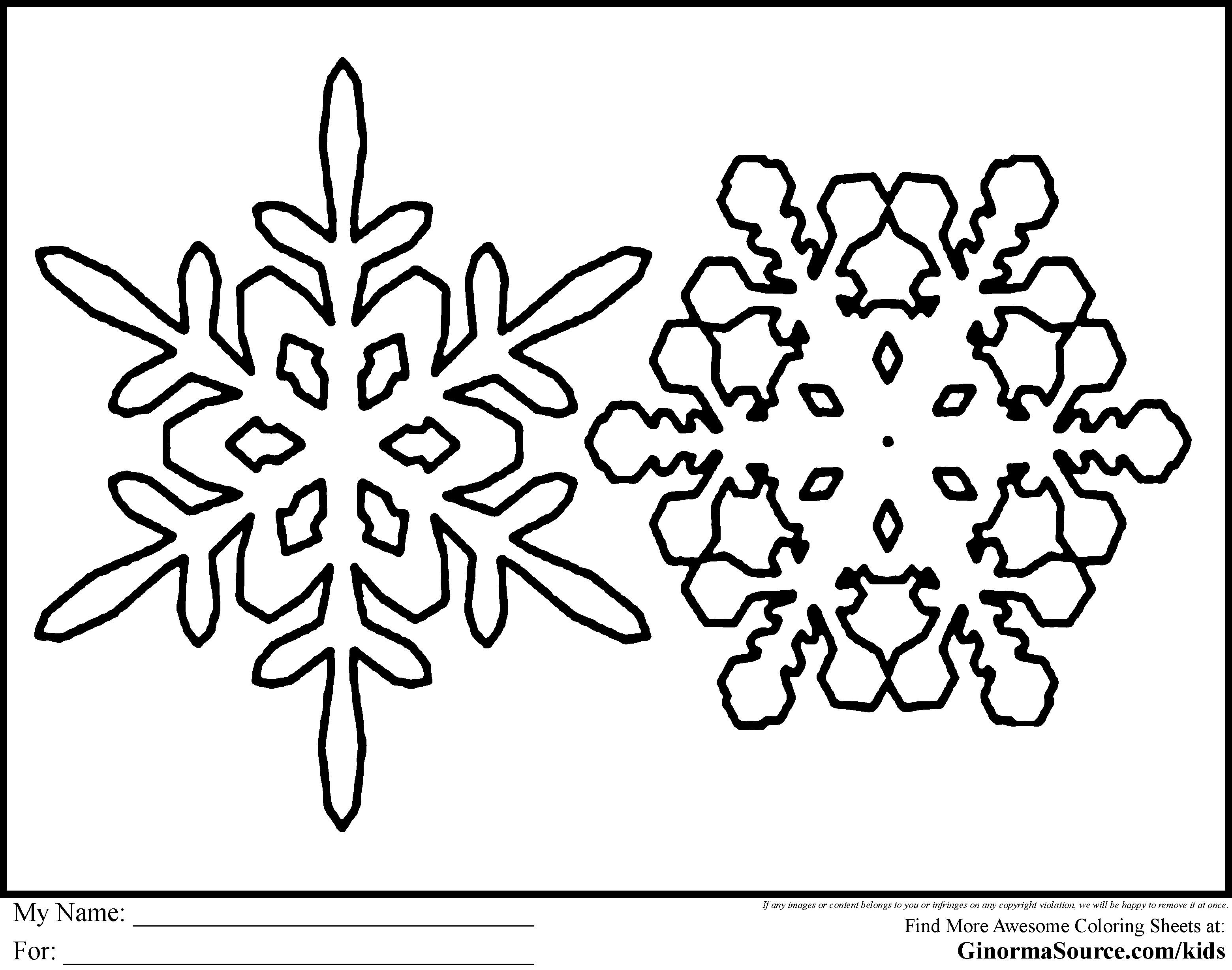 Printable coloring sheets for kids and their parents. Easy To Draw Snowflakes Clip Art Library