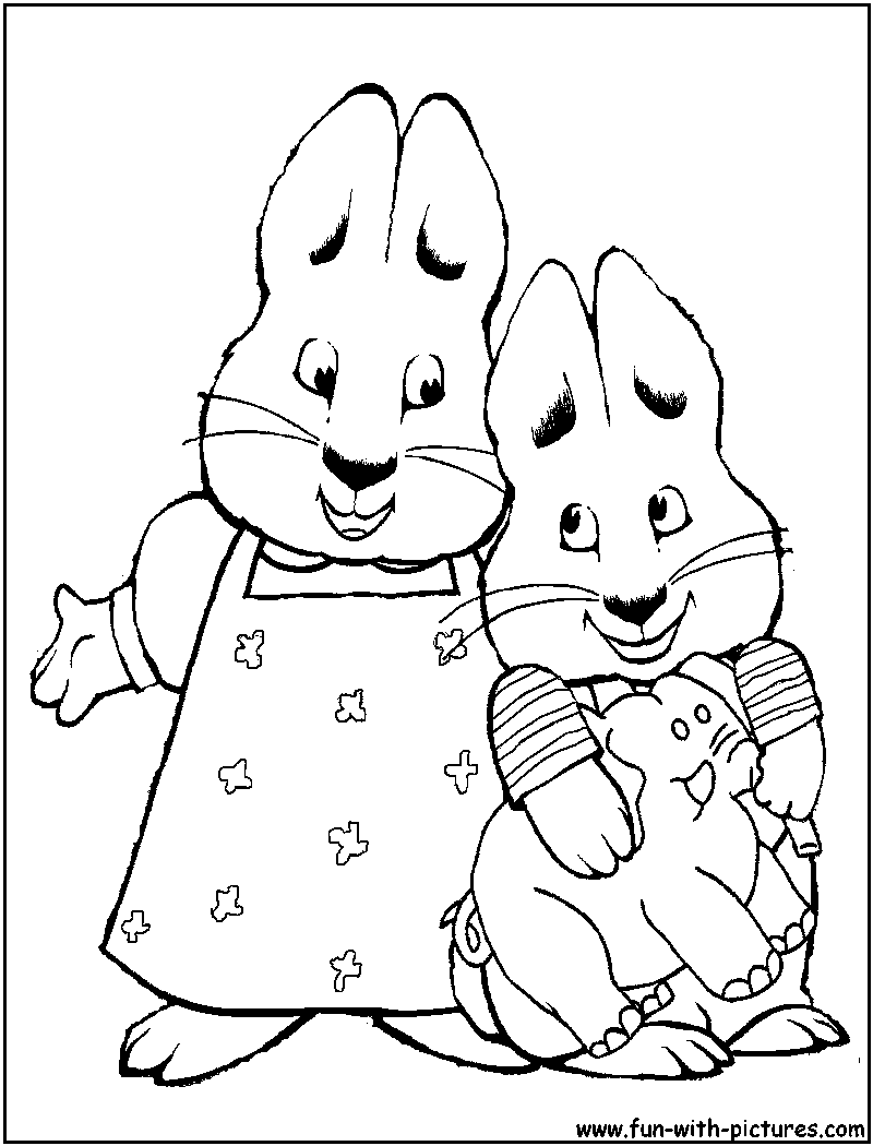 Download or print this amazing coloring page: Printable Max And Ruby Colouring Pages Clip Art Library