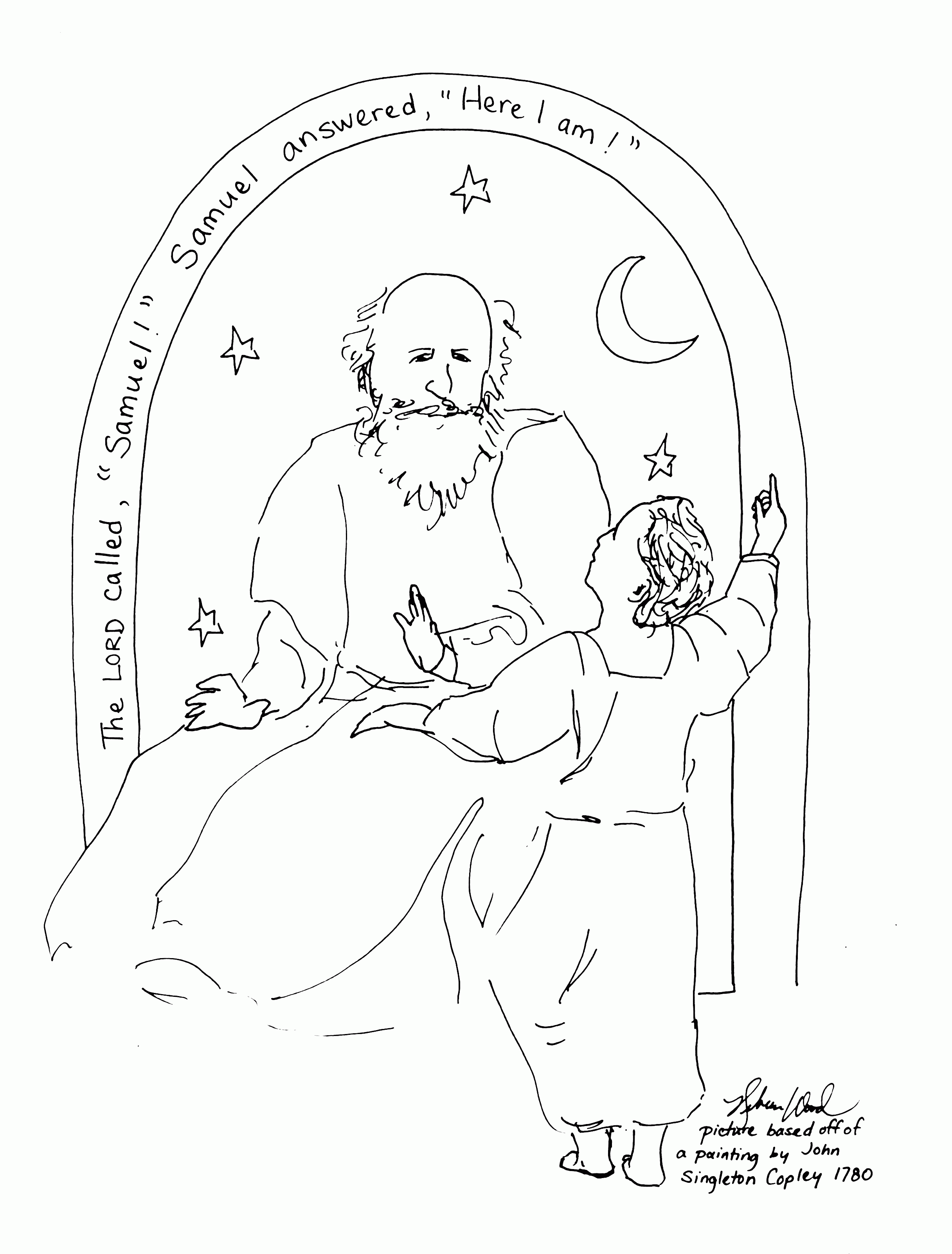 Permission to photocopy granted to original purchaser only. Hannah Bible Story Colouring Clip Art Library