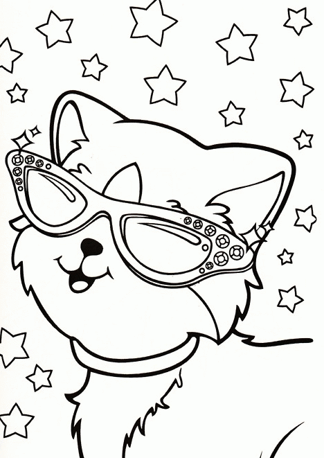 lisa frank cat coloring pages clip art library