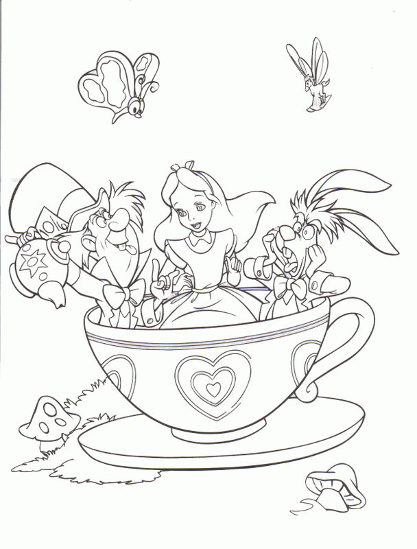 Hier sollte eine beschreibung angezeigt werden, diese seite lässt dies jedoch nicht zu. Free Alice In Wonderland Tea Party Coloring Pages Download Free Alice In Wonderland Tea Party Coloring Pages Png Images Free Cliparts On Clipart Library