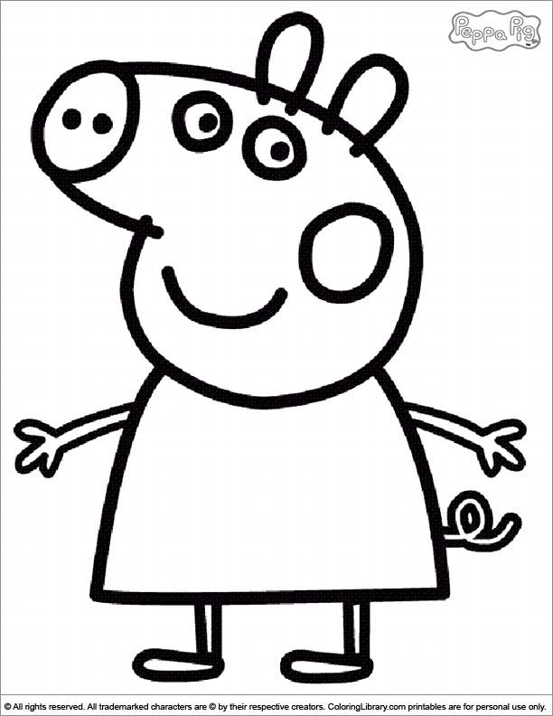 Valentine's day emphases love of all kinds. Free Printable Peppa Pig Coloring Pages Download Free Printable Peppa Pig Coloring Pages Png Images Free Cliparts On Clipart Library