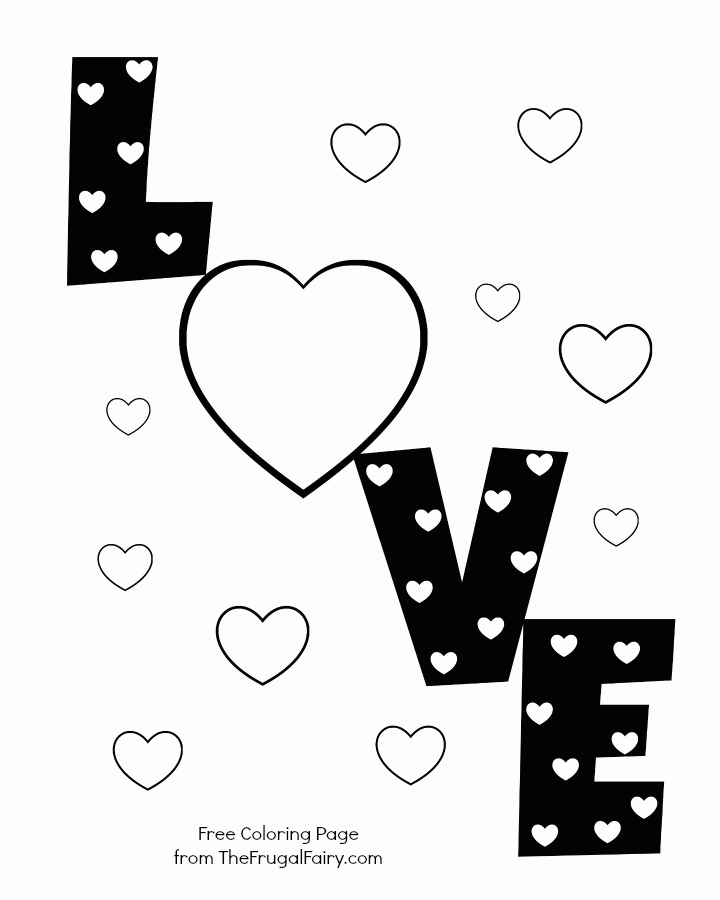 The first page of the printable collection boasts of&nbsp;. Coloring Page Coloring Pages Of Love Hearts