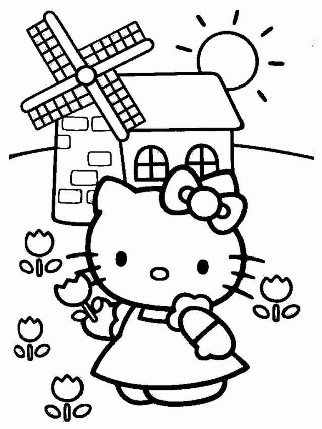 Show your kids a fun way to learn the abcs with alphabet printables they can color. Hello Kitty Coloring Pages Clip Art Library