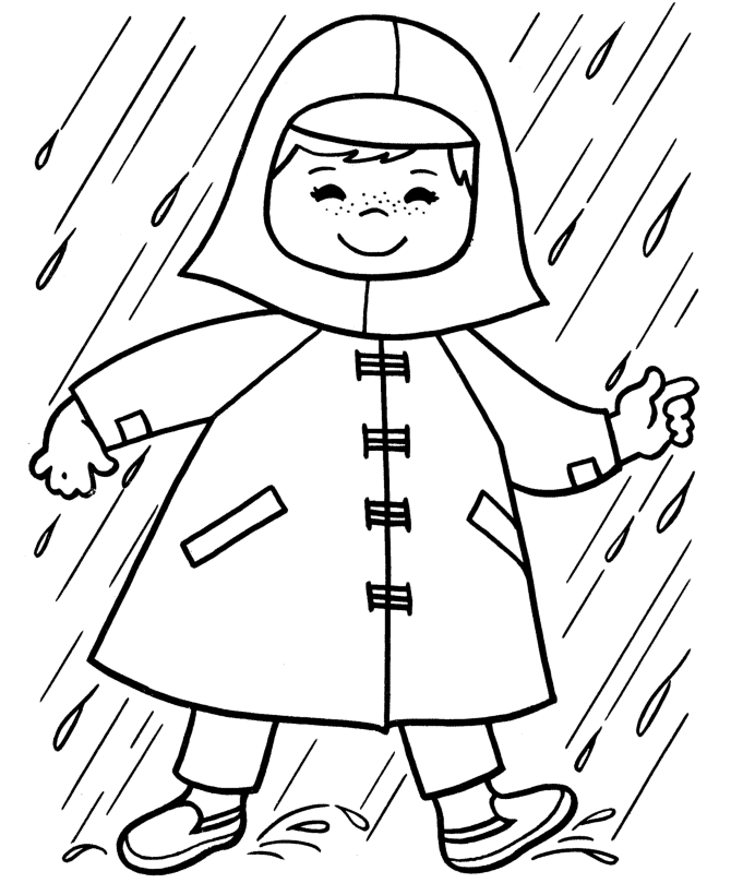 The spruce / miguel co these thanksgiving coloring pages can be printed off in minutes, making them a quick activ. Colouring Pictures Of Raincoat Clip Art Library