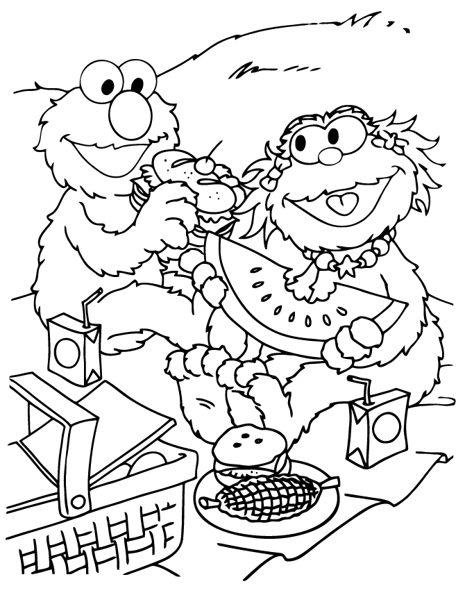 All these santa coloring pages are free and can be printed in seconds from your computer. Elmo Birthday Coloring Pages Clip Art Library