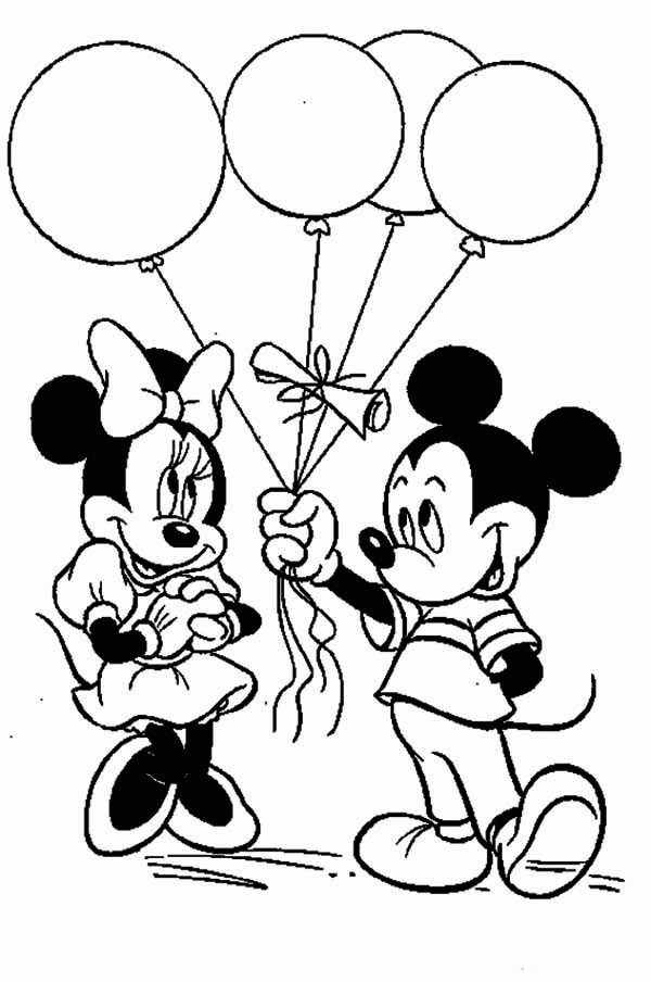 Keep your kids busy doing something fun and creative by printing out free coloring pages. Colouring Pages Mickey And Minnie Mouse Clip Art Library