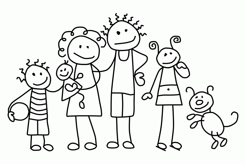 We've got a huge collection of summer sports and summer activities colouring pages . Free Family Picture Coloring Page Download Free Family Picture Coloring Page Png Images Free Cliparts On Clipart Library