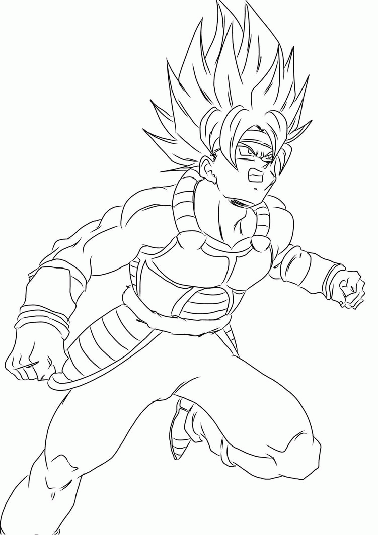Download dragon ball z goku super saiyan 2 coloring&nbsp;. Dessin Dragon Ball Z Bardock Clip Art Library