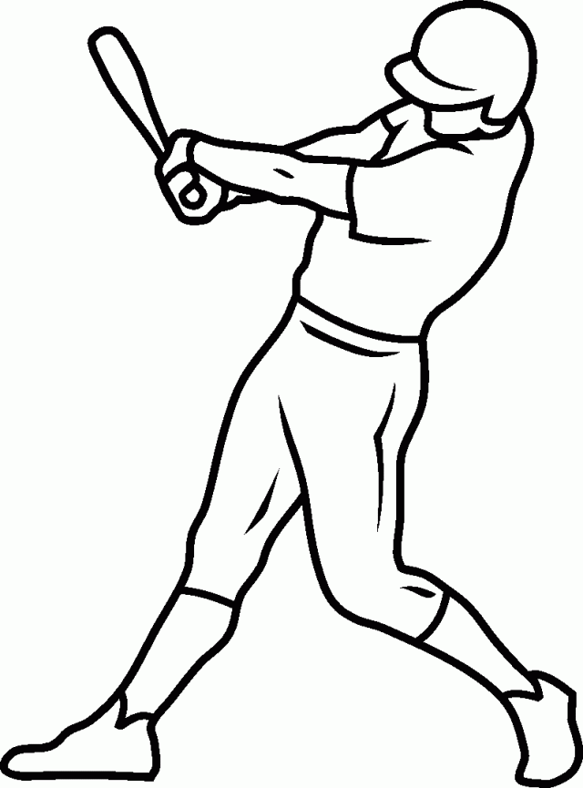 printable baseball player coloring pages clip art library
