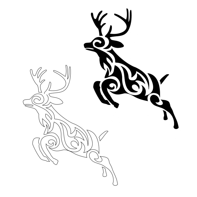 Free Tribal Deer Head Tattoos, Download Free Tribal Deer Head Tattoos Png Images, Free Cliparts On Clipart Library 800_x_800_jpg