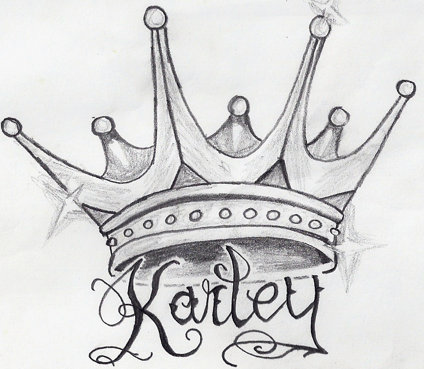Name With Crown Tattoo Designs - Clip Art Library 757_x_869_jpg